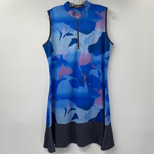 Jupe Callaway Golf/Tennis Femme S Bleu, Opti-Dri, Mini Volants Géométriques