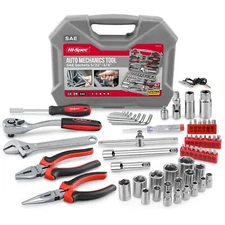 Hi-Spec Tools 67pc SAE Auto Mechanics Hand Tool Kit Set. Complete Car, Motorc...