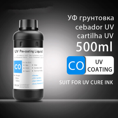 500ML UV Pre-Coating Primer For UV Flatbed Printer Curing Ink For Printing