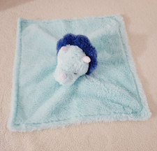 Parent's Choice Blue Triceratops Dinosaur Plush Lovey Security Blanket Satin