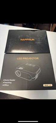 HAPPRUN L2 Portable Projector, WiFi/Bluetooth, 1080P, 100  Screen + Travel Bag