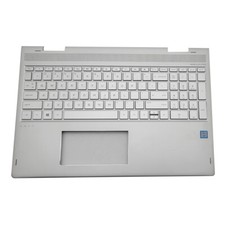 For HP ENVY X360 15-BP Palmrest Case w/Backlit Keyboard Silver 934640-001 USA