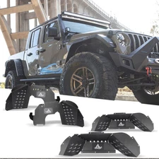 Front & Rear Inner Fenders Liners for Jeep Gladiator 2019-2025 JT Steel 4PCS Set