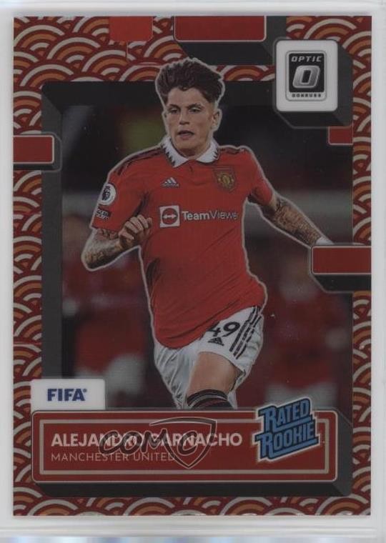 2022 Panini Donruss Rated Rookie Optic Photon Prizm Alejandro Garnacho #199 1ce5