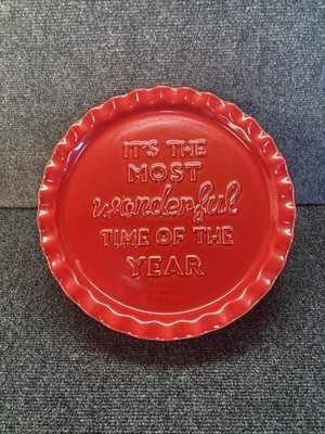 Destinos~12.5''~Red Cake Stand~Portugal~''It's The Most Wonderful Time of the Year