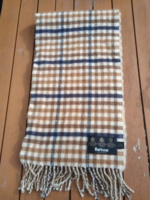 Barbour Schal groß Club Check doppelseitig Merinowolle/Kaschmir Gr. 9/72