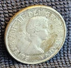 1960 Canada Silver Half Dollar- Fineness .80- Fine Condition