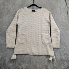 Alashan Luxe Sweater Womens L Merino Wool Cashmere Blend Quiet Luxury