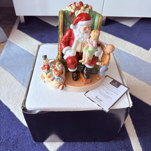Royal Doulton Santa Claus My Christmas Wish HN4945 Porcelain Figurine Limit Edit - Bild 9 von 10