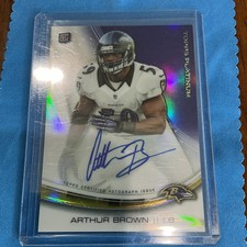 Topps Platinum 2013 Arthur Brown #A-AB Baltimore Ravens Autographed Rookie NFL