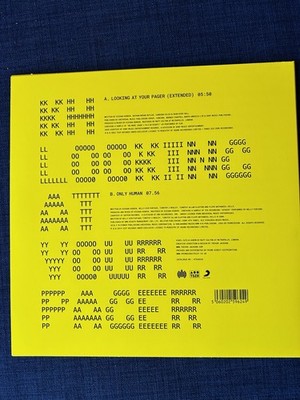 KH aka FOUR TET - Looking At Your Pager - Vinyl (yellow vinyl 12'')