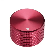 Stereo Knob, 25*6*15.5 mm Aluminium Alloy, Volume Control Knobs, Red
