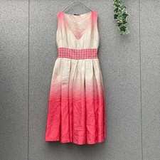 PRADA Pre-Owned 40 Silk One Piece Dress Mixed Loose Tuck