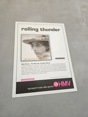 TPEEP396 MAGAZINWERBUNG 11X8'' BOB DYLAN - THE ROLLING THUNDER REVUE 