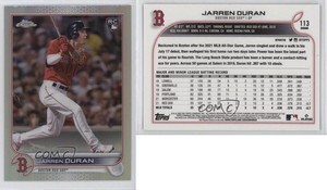 2022 Topps Chrome Sonic Refractor Jarren Duran #113 Rookie RC