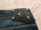 Cartise Size 10 Boot Distressed Sequins Rhinestone Pockets Stretch Blue Jeans — photo 10
