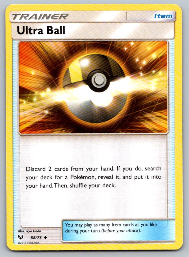 Pokemon Shining Legends Ultra Ball Uncommon 68/73 Lightly Played