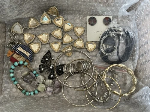 Costume Jewelry Mixed Lot Of 5 Lbs For Wear Or Resale Misc Vintage Modern # 7