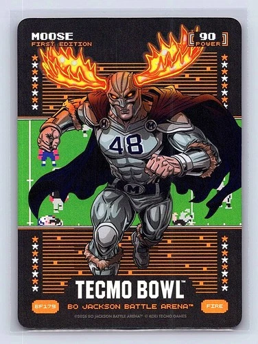 Bo Jackson Battle Arena Tecmo Bowl Moose Daryl Johnston Fire Foil