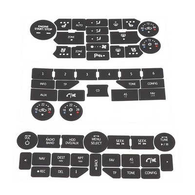 For SAAB Button Repair Decals Long lasting Performance Easy Maintenance