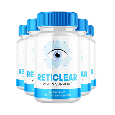 5-Pack Reticlear Vision Capsules, for Vision & Eye Health Support - 300 Capsules