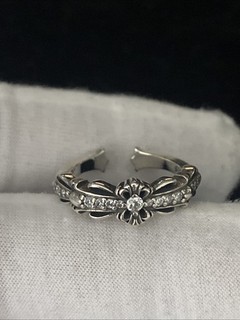 Chrome Hearts Cz Diamonds Engagement Ring Size 8.5 99c Auction No Reserve