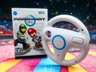 Mario Kart Wii 2008 Nintendo Wii NEW Sealed w/ Wii Wheel OEM 045496901028