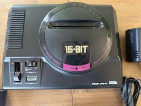 Mega Drive Japanese Sega Genesis Console Tested  With Controller, Cables & Game