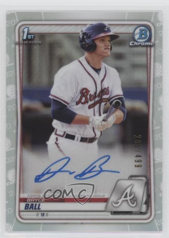 2020 Bowman Chrome Prospects Auto Refractor /499 Bryce Ball #CPA-BBA Auto