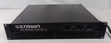 Crown Power Tech 3 2-Channel Power Amplifier Rack Mountable - Tested  Working