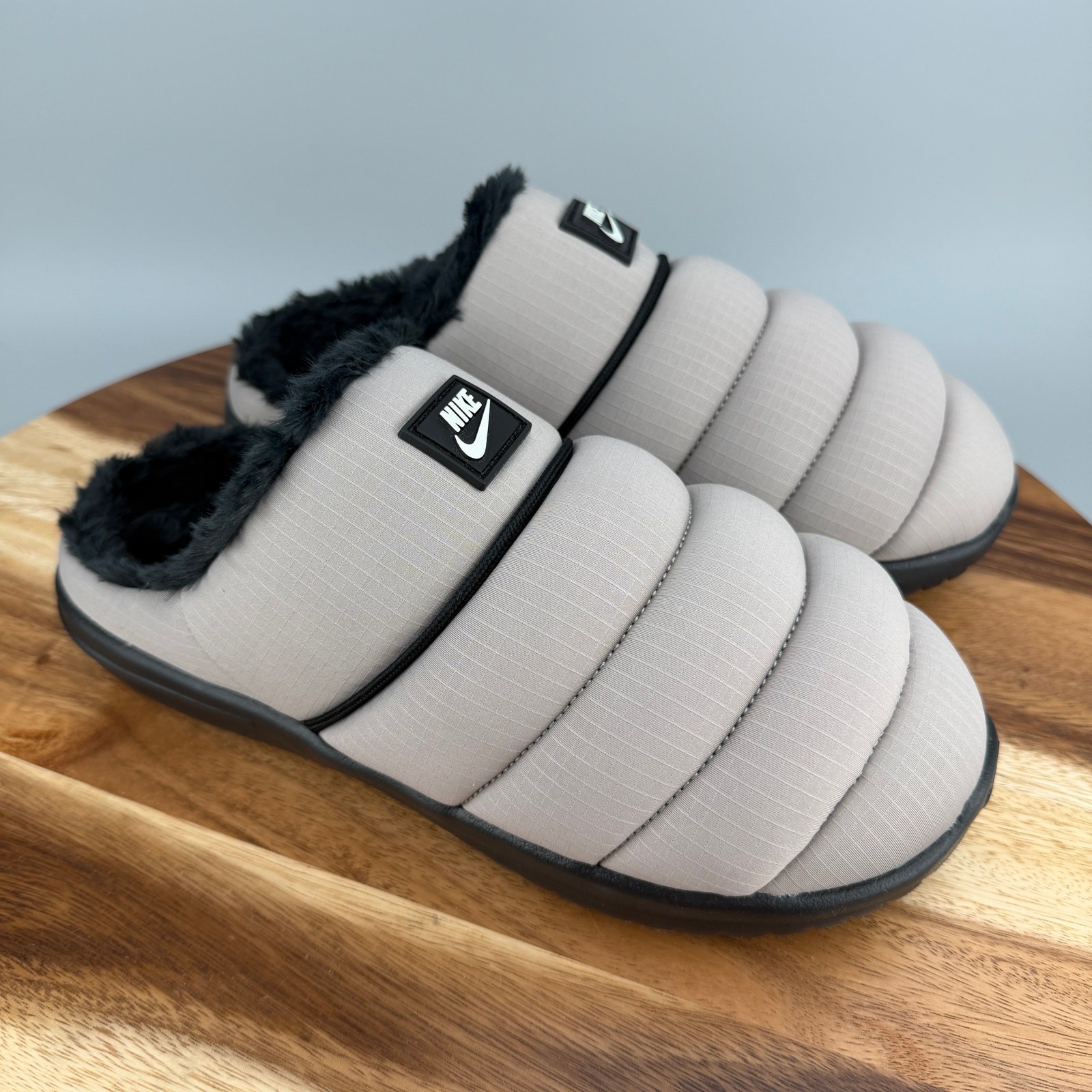 Men's 9 Nike Burrow SE College Grey/Black/Soft Pearl Slipper