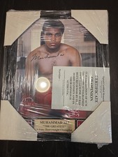 Muhammad Ali The GREATEST Heavyweight CHAMPION SIGNED PLAQUE W/COA NEW Original!