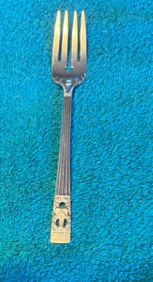 Juego de cubiertos Community Plate Coronation 4 tenedores de postre para ensalada cena de repuesto Foto 3 de 3