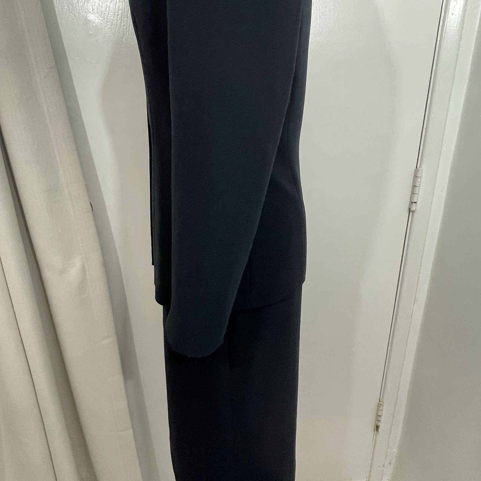 Collection For Le Suit Size 12 Skirt Suit. Midnight Navy Black See Pictures.