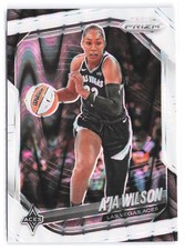 2025 Panini Prizm WNBA #76 A’ja Wilson White Seismic Prizms