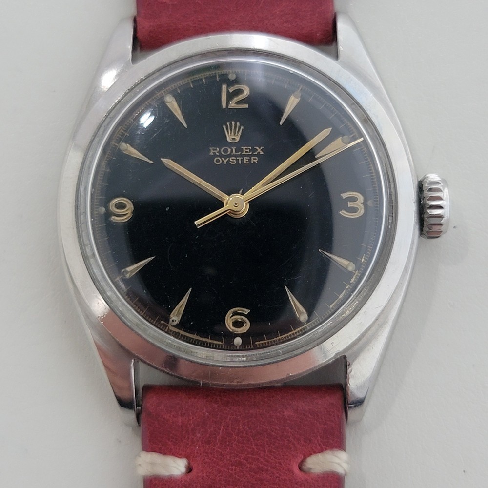 Rolex Oyster Precision Ref 6022 Mens 1950s Hand Wind Vintage Classic RA676B