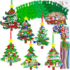 24 Sets Christmas Tree Ornaments Decorations Art Sets DIY Christmas Craft Kits P