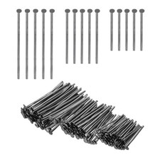 0.6/0.8/1Inch Flat Head Pins, Jewelry Making Headpins-600Pcs Dark Gray