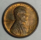 AU+ 1909-P VDB Lincoln Wheat Cent, Red/Brown Almost Uncirculated U.S. Type Coin