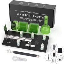 Glass Bottle Cutter, Upgraded Glass Cutter for Bottles & Glass Cutter Bundle