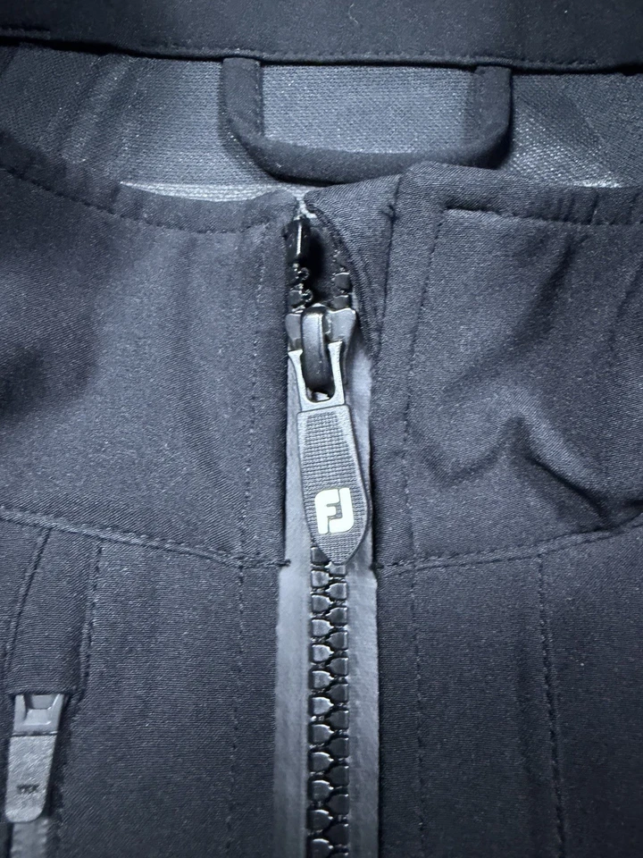 FootJoy DryJoys Tour XP Full Zip Waterproof Golf Jacket Men’s Large Black - Image 3 of 4