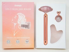 Keepi 3 in 1 Facial Jade Vibration Roller & Gua Sha Set