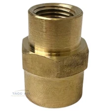 Brass Reducing Coupling 1/4" X 1/8" Female NPT Pipe Fitting Adapter Reducer
