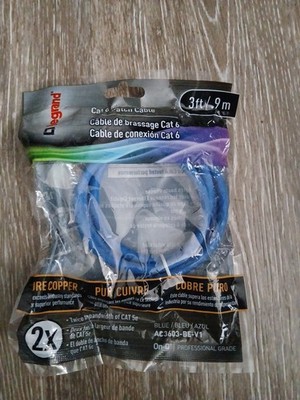 Legrand 3ft Blue Snagless RJ-45 to RJ-45 Ethernet Patch Cable CAT6