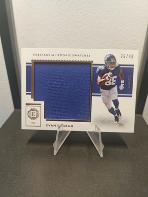 Evan Engram Panini Encased Substantial Rookie Swatches /49 New York Giants NFL