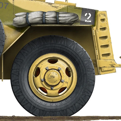 Marmon-Herrington MkII F22807 NZ - A3+ Profile Print - Picture 3 of 4