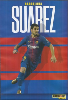 MOTD-POSTER 2017/18-BARCELONA & URUGUAY-LIVERPOOL-AJAX-GRONINGEN-LUIS SUAREZ