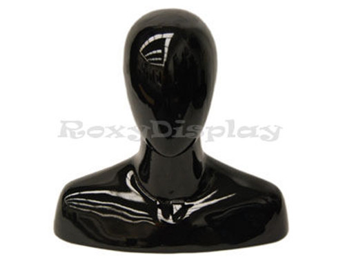 Male Egg Head Mannequin Head Fiber Glass Display #MD-MEGGB - Picture 1 of 2