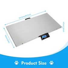 440lb Digital Stainless Livestock Vet Platform Scale Hog Dog Pig Sheep Pet Scale