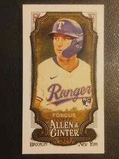 2024 Allen & Ginter SP-Mini #253 Justin Foscue (RC) Texas Rangers A&G Back